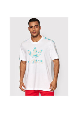 adidas Тишърт Graphic Camo HF4892 Бял Regular Fit - Pepit.bg