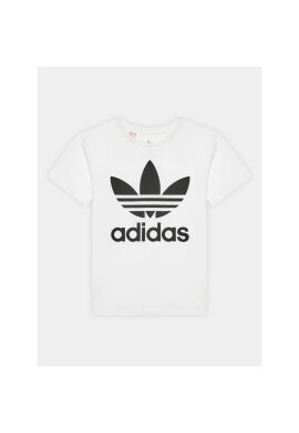 adidas Тишърт Trefoil DV2904 Бял Regular Fit - Pepit.bg