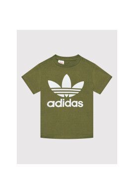 adidas Тишърт Trefoil HD2005 Зелен Regular Fit - Pepit.bg