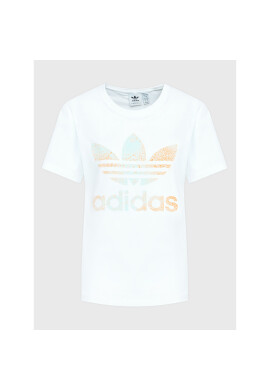 adidas Тишърт Trefoil HL6605 Бял Regular Fit - Pepit.bg