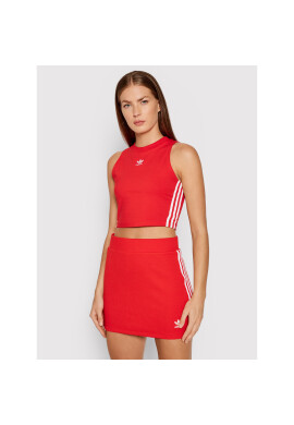 adidas топ adicolor Classics Cropped H38733 Червен Slim Fit - Pepit.bg