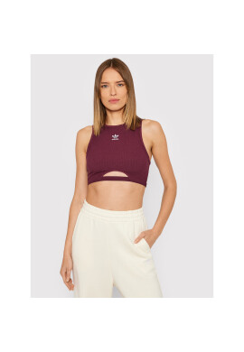 adidas топ adicolor Essentials Rib H06612 Бордо Slim Fit - Pepit.bg