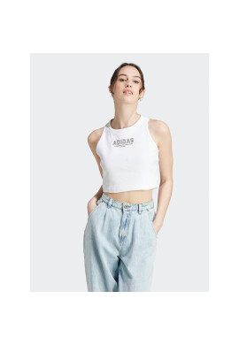 adidas топ IR8374 Бял Slim Fit - Pepit.bg