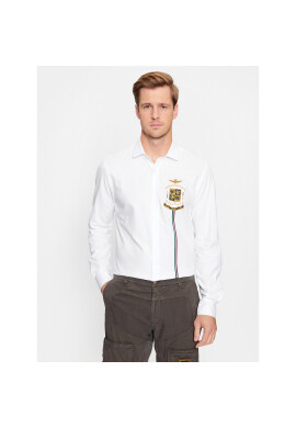 Aeronautica Militare Риза 232CA1237CT3213 Бял Regular Fit - Pepit.bg