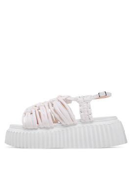 AGL Сандали Alice Flatform D642072PQKE158A634 Бял - Pepit.bg