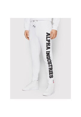 Alpha Industries Долнище анцуг Big Letters 126343 Бял Regular Fit - Pepit.bg