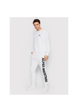 Alpha Industries Долнище анцуг Big Letters 126343 Бял Regular Fit - Pepit.bg