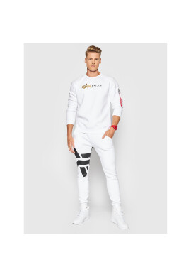 Alpha Industries Долнище анцуг Side Logo 118362 Бял Slim Fit - Pepit.bg