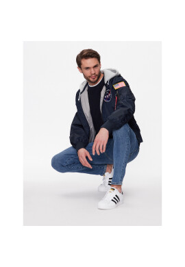 Alpha Industries Яке бомбър MA-1 Zip Hood Apollo 136106 Син Regular Fit - Pepit.bg