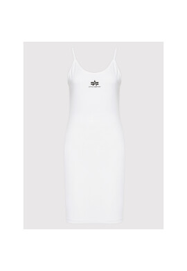 Alpha Industries Лятна рокля Basic 116078 Бял Slim Fit - Pepit.bg