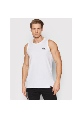 Alpha Industries Мъжки топ Small Logo 196541 Бял Regular Fit - Pepit.bg