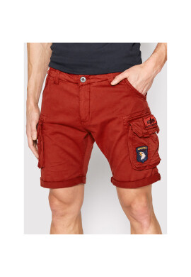 Alpha Industries Шорти от плат Crew 186209 Червен Regular Fit - Pepit.bg