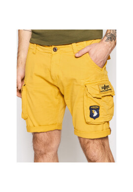 Alpha Industries Шорти от плат Crew 186209 Жълт Regular Fit - Pepit.bg