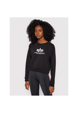 Alpha Industries Суитшърт Basic Boxy 128052 Черен Relaxed Fit - Pepit.bg
