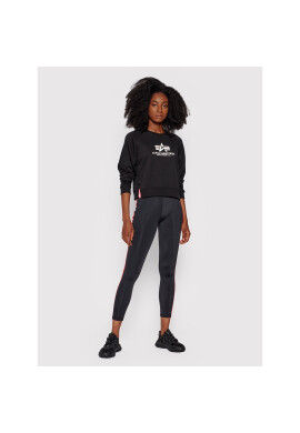 Alpha Industries Суитшърт Basic Boxy 128052 Черен Relaxed Fit - Pepit.bg