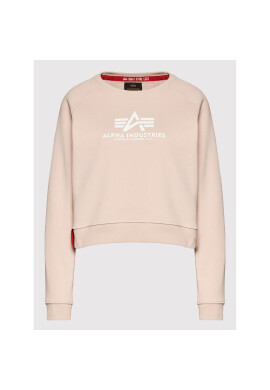 Alpha Industries Суитшърт Basic Boxy 128052 Розов Regular Fit - Pepit.bg