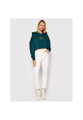 Alpha Industries Суитшърт Basic Print 116057HP Зелен Relaxed Fit - Pepit.bg