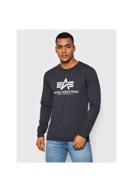 Alpha Industries Тениска с дълъг ръкав Basic 100510 Тъмносин Regular Fit - Pepit.bg