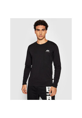 Alpha Industries Тениска с дълъг ръкав Basic Small Logo 198517 Черен Regular Fit - Pepit.bg