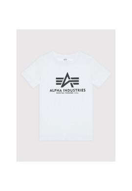 Alpha Industries Тишърт Basic 196703 Бял Regular Fit - Pepit.bg