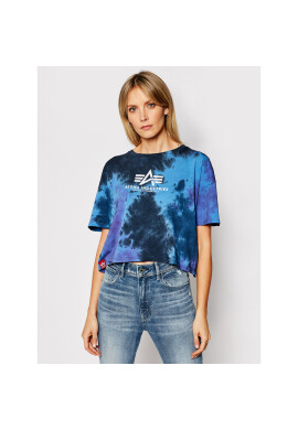 Alpha Industries Тишърт Basic T Batik Cos 116083 Тъмносин Oversize - Pepit.bg