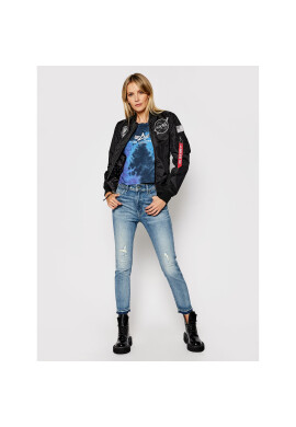 Alpha Industries Тишърт Basic T Batik Cos 116083 Тъмносин Oversize - Pepit.bg