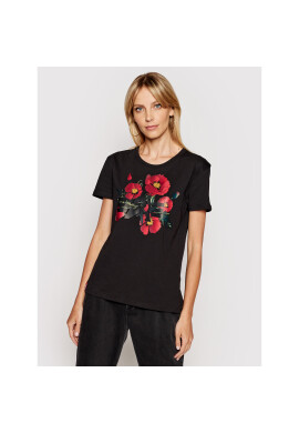 Alpha Industries Тишърт Flower Logo 126063 Черен Regular Fit - Pepit.bg
