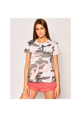 Alpha Industries Тишърт New Camo Basic 196052 Бял Regular Fit - Pepit.bg