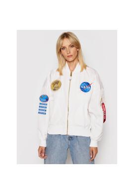 Alpha Industries Яке бомбър 116005 Бял Oversize - Pepit.bg
