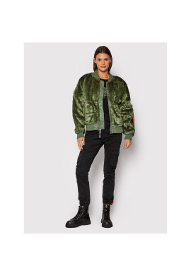 Alpha Industries Яке бомбър MA-1 118006 Зелен Regular Fit - Pepit.bg