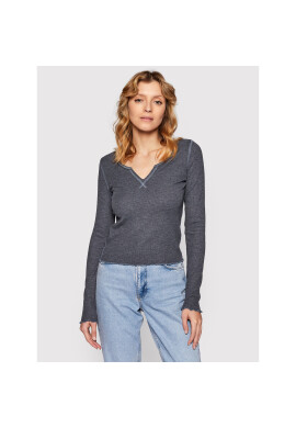 American Eagle Блуза 037-3376-7890 Сив Slim Fit - Pepit.bg