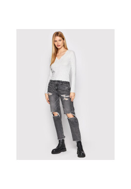 American Eagle Блуза 037-3376-7916 Сив Slim Fit - Pepit.bg