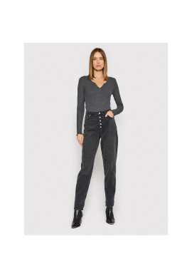 American Eagle Блуза 037-3376-7941 Сив Slim Fit - Pepit.bg