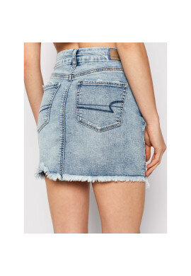 American Eagle Дънкова пола 033-2543-6316 Син Curvy Fit - Pepit.bg