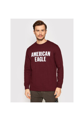 American Eagle Пуловер 016-1175-5045 Бордо Standard Fit - Pepit.bg