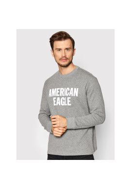 American Eagle Пуловер 016-1175-5046 Сив Standard Fit - Pepit.bg