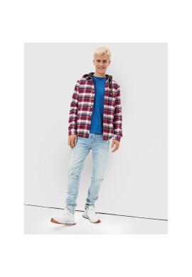 American Eagle Риза 015-2153-5432 Бордо Regular Fit - Pepit.bg