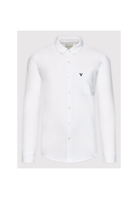 American Eagle Риза 015-5153-2099 Бял Slim Fit - Pepit.bg
