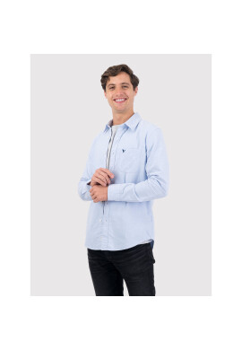 American Eagle Риза 015-5153-2099 Син Slim Fit - Pepit.bg