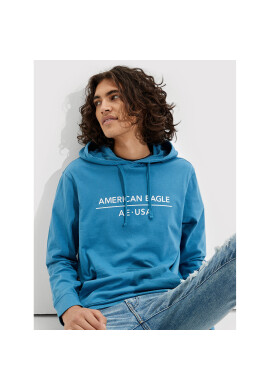 American Eagle Суитшърт 016-1175-5143 Син Standard Fit - Pepit.bg