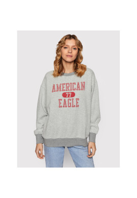 American Eagle Суитшърт 045-1457-1638 Сив Relaxed Fit - Pepit.bg