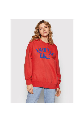 American Eagle Суитшърт 045-1457-1671 Червен Relaxed Fit - Pepit.bg