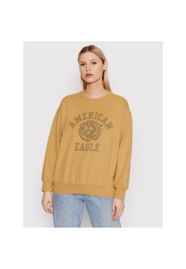 American Eagle Суитшърт 045-1457-1672 Жълт Regular Fit - Pepit.bg