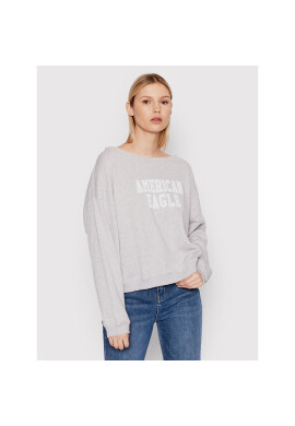 American Eagle Суитшърт 045-2532-1601 Сив Oversize - Pepit.bg