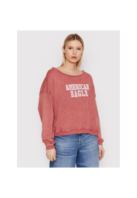 American Eagle Суитшърт 045-2532-1636 Червен Oversize - Pepit.bg