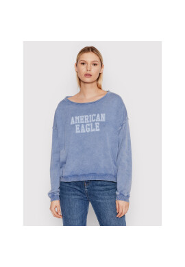 American Eagle Суитшърт 045-2532-1636 Син Oversize - Pepit.bg