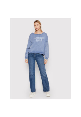 American Eagle Суитшърт 045-2532-1636 Син Oversize - Pepit.bg