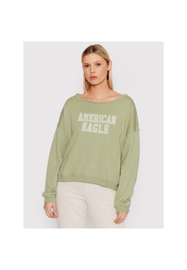 American Eagle Суитшърт 045-2532-1637 Зелен Oversize - Pepit.bg