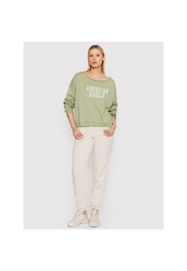 American Eagle Суитшърт 045-2532-1637 Зелен Oversize - Pepit.bg