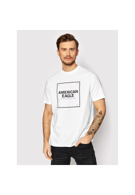 American Eagle Тишърт 016-0160-4797 Бял Standard Fit - Pepit.bg